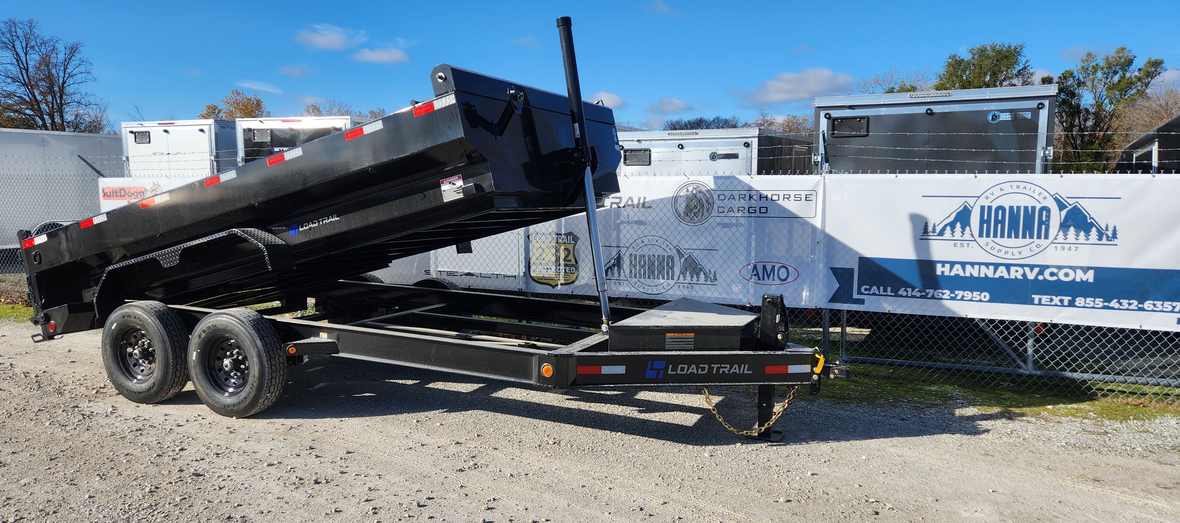 Load Trail 83 X 14 Tandem Axle 14,000 Lb Low Profile Dump Trailer with Telscopic Cylinder- 24" Max Bed